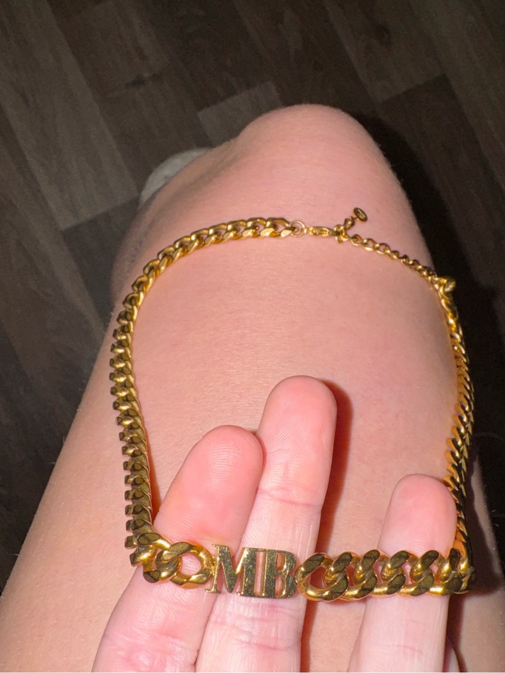 14k gold plated stainless steel (MB) initial chain // necklace from Abbott Lyon